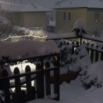 Balcone innevato