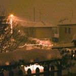 Balcone innevato quattro