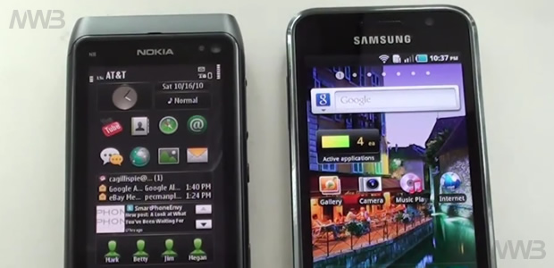 Nokia N8 contro  Samsung Galaxy S