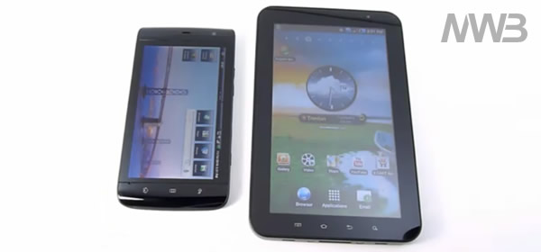 Samsung Galaxy Tab sfida Dell Streak