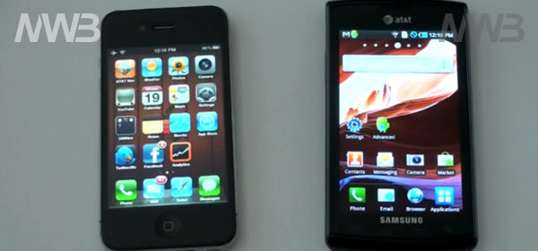 Samsung Galaxy S sfida iPhone 4