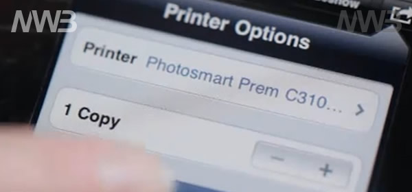 Stampare con iPhone 4 e iPad su una stampante HP