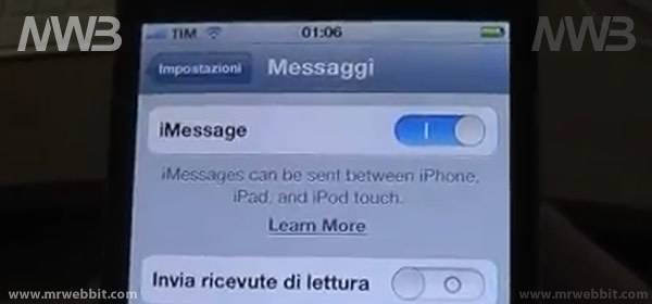 iMessage per iOS5 per iPhone