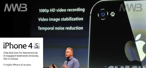caratteristiche tecniche iphone 4s, servizi offerti e novità