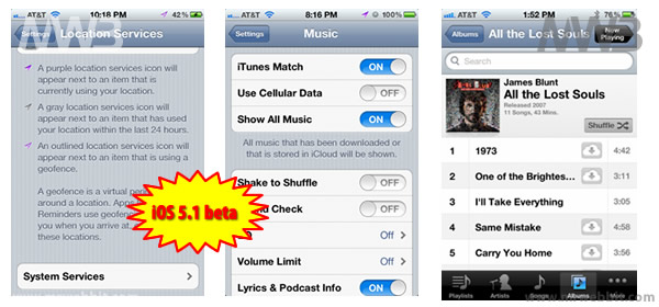 aggiornamento ios 5.1 nuove funzoini introdotte