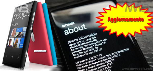 aggiornamento nokia lumia 800 download con zune