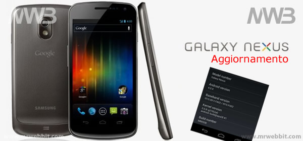 aggiornamento firmware galaxy nexus 4.0.4 download e procedura