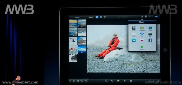 condividere le immagini modificate con ipad 3 o ipad hd