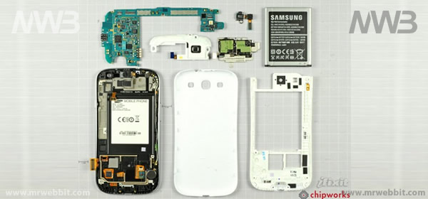 aprire e smontare il samsung galaxy s3 i componenti