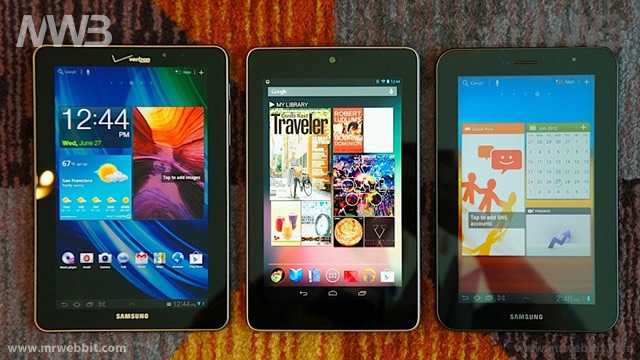 differenze fra i tablet e il nuovo google nexus 7 con android 4.1