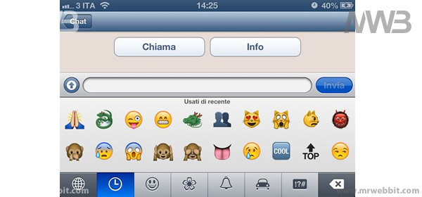 nuove icone e emoticons nel sistema operativo iOS6 di apple per iphone e ipad