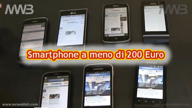 quale telefonino scegliere spendendo meno di 200 euro smartphone touch