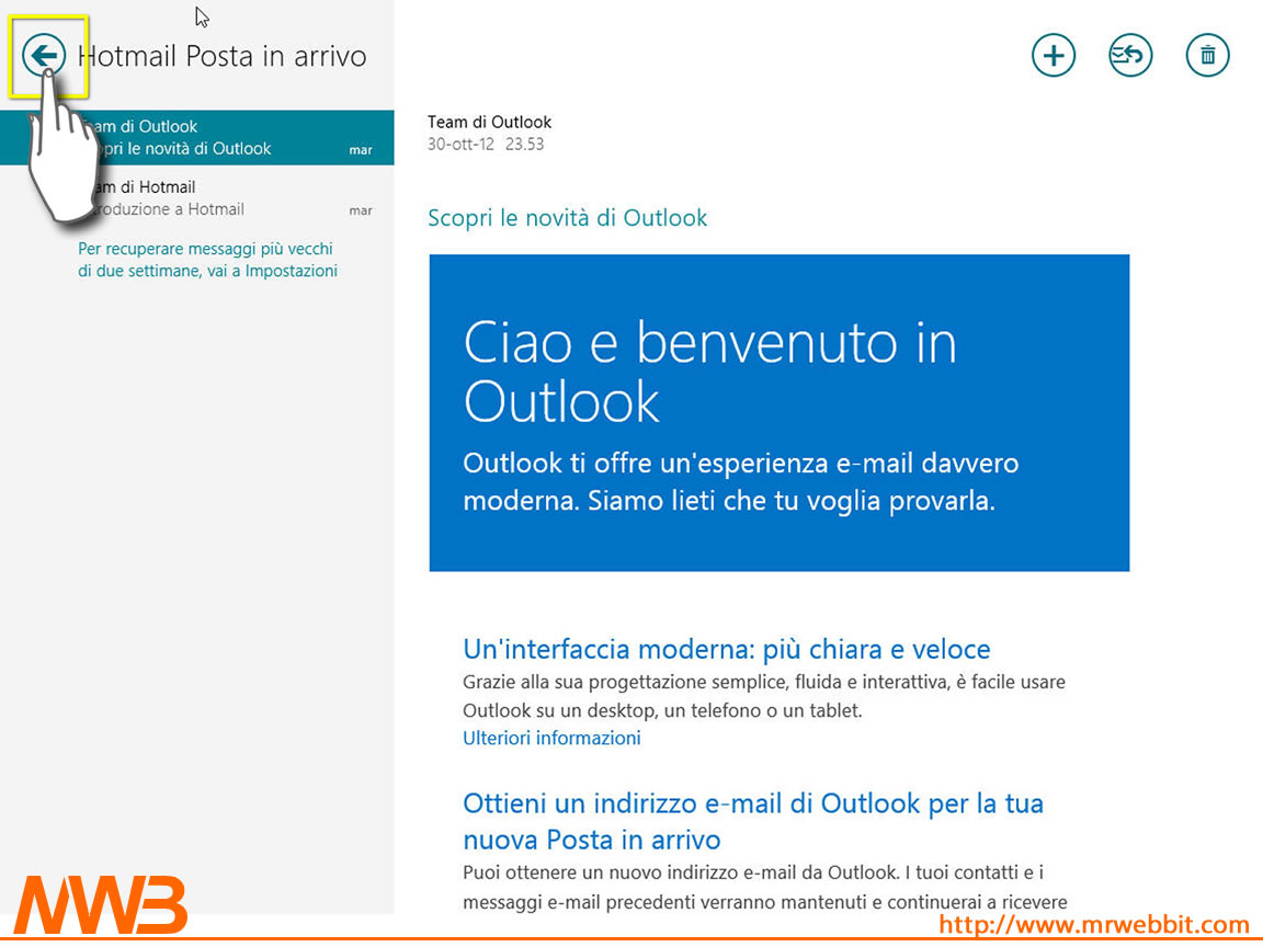 Scaricare la posta con protocollo POP3 e Windows 8