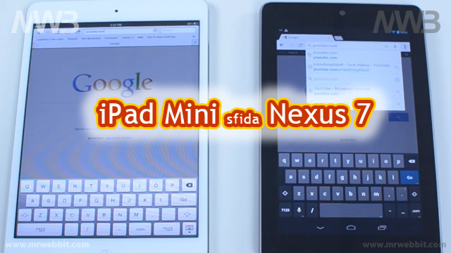 apple ipad mini sfida nexus 7 con android,le differenze