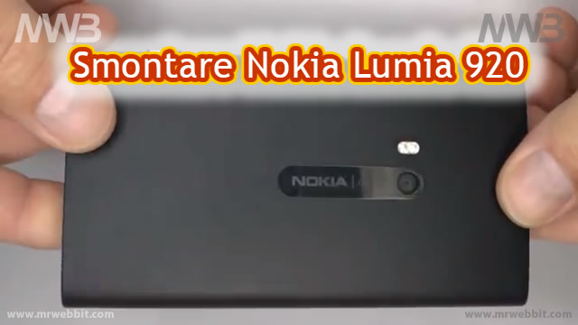 smontare nokia lumia 920 per cambiare il display e schermo prezzi