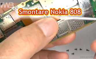 smontare e aprire nokia 808 per riparazione