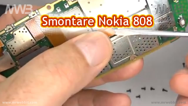 smontare e aprire nokia 808 per riparazione