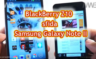 BlackBerry Z10 sfida Samsung Galaxy Note 2 tutte le differenze