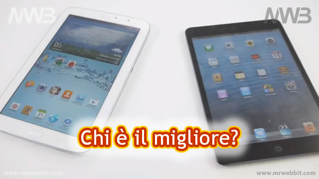 Meglio Samsung Galaxy Note 8.0 oppure Apple iPad mini