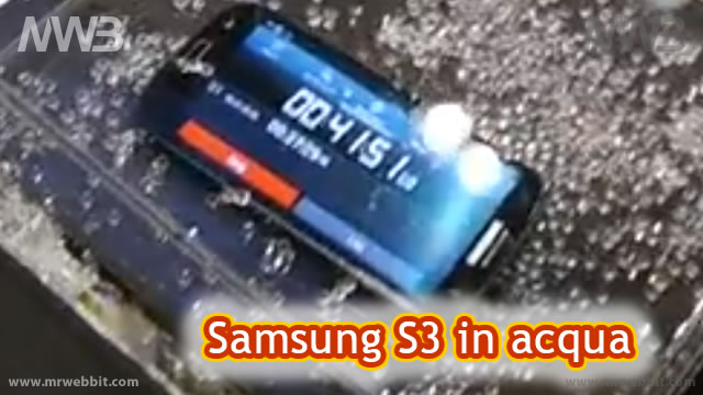 Proteggere Galaxy S3 dall'acqua con le nanotecnologie