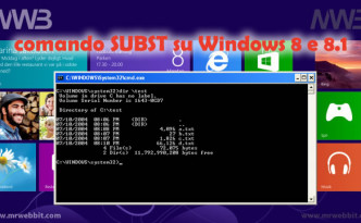 come usare il comando subst con windows 8 la guida