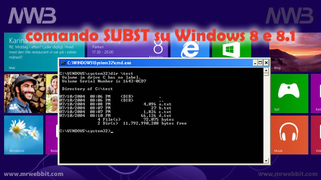 come usare il comando subst con windows 8 la guida