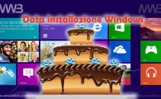 data installazione di windows