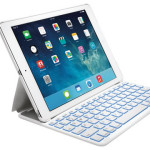 cover e tastiera per trasformare ipad in un notebook protetto piegato